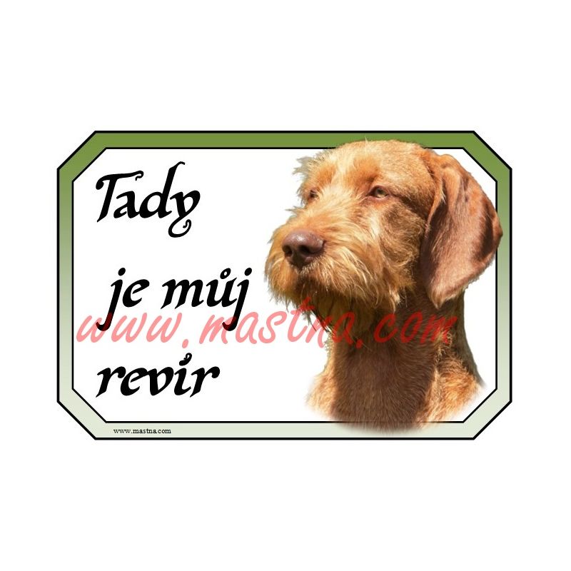 Maďarský ohař drsnosrstý cedulka revír