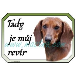 Jezevčík hladkosrstý cedulka revír