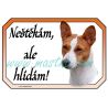 Basenji, basenži cedulka hlídám
