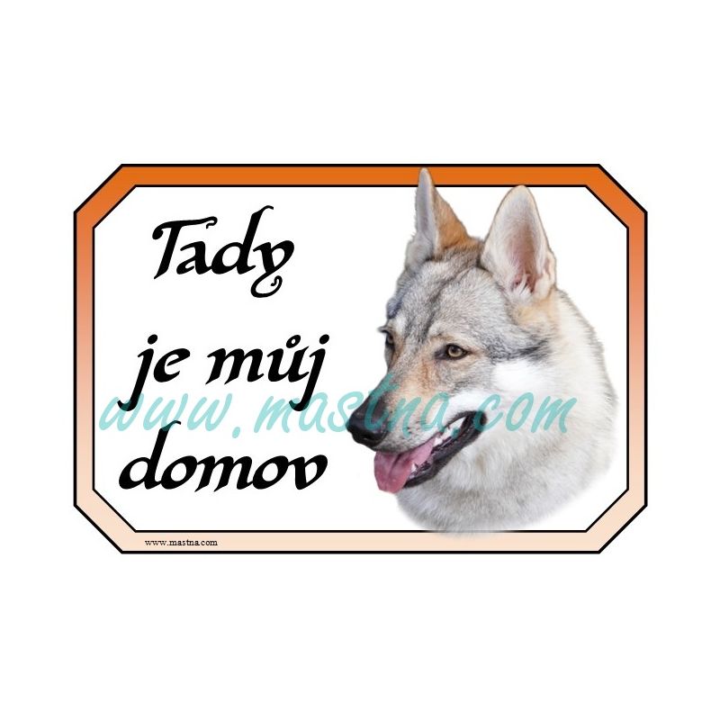 Československý vlčák, cedulka domov