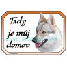 Československý vlčák, cedulka domov