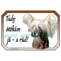 Cedulka čínský chocholatý pes, naháč