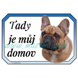 Cedulka francouzský buldoček fawn bydlím