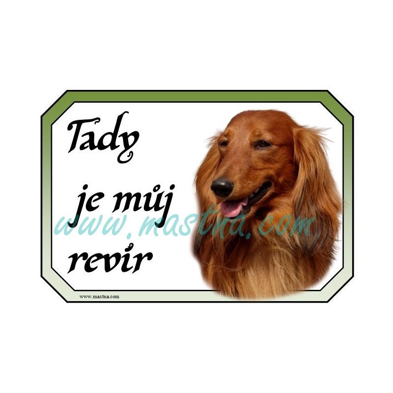 Cedulka jezevčík dlouhosrstý revír