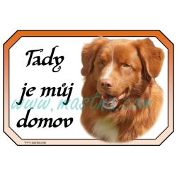 Kanadský retrívr, toller, Nova Scotia duck tolling , cedulka domov