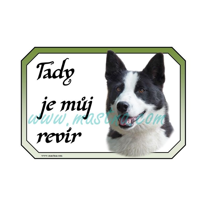 Karelský medvědí pes, cedulka revír