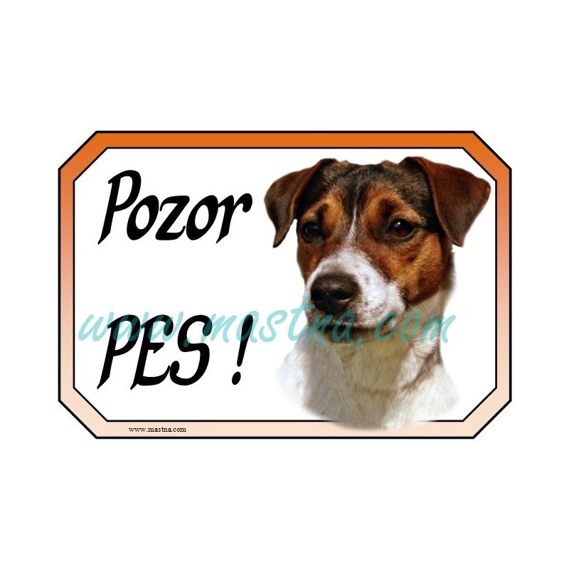 Jack Russel teriér, Parson, cedulka pozor