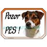 Jack Russel teriér, Parson, cedulka pozor