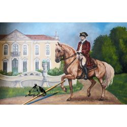Obraz Portugalský jezdec, lusitano