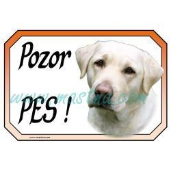 Cedulka labrador retrívr světlý