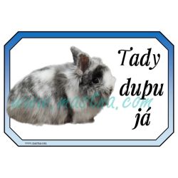 Cedulka králík lvíček rhonský