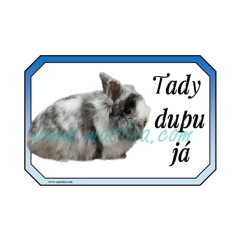 Cedulka králík lvíček rhonský