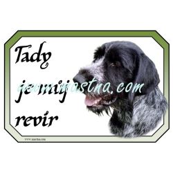 Cedulka německý ohař drátosrstý, drsnosrstý, hrubosrstý, černý