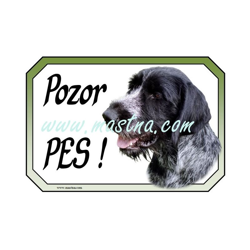 Cedulka německý ohař drátosrstý, drsnosrstý, hrubosrstý, černý 2025