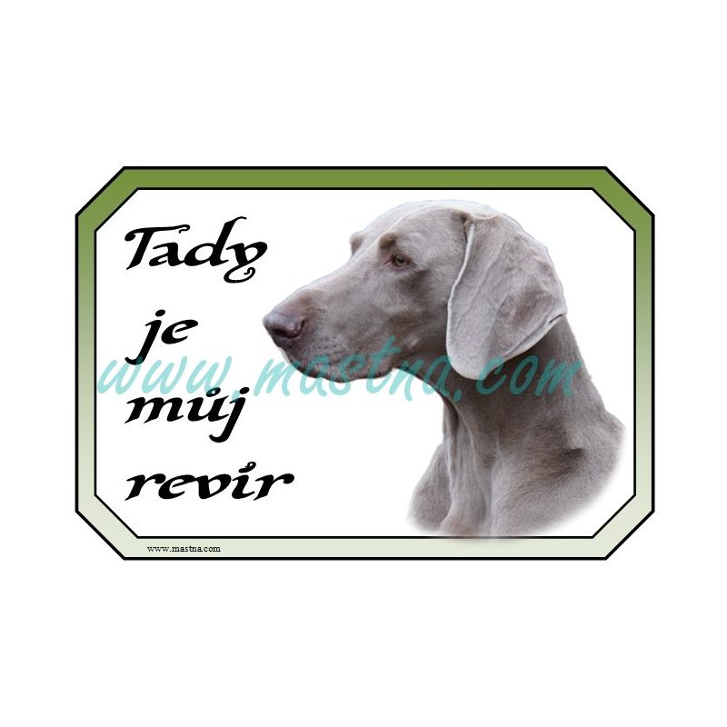 Výmarský ohař, cedulka revír