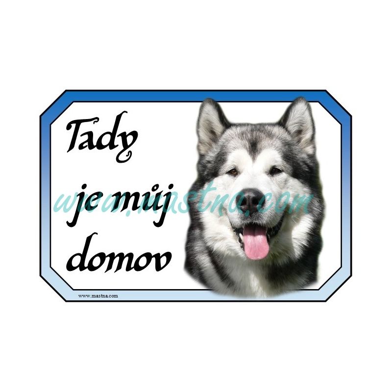 Cedulka aljašský malamut 2