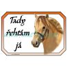 Cedulka fjordský kůň, koně bydlím